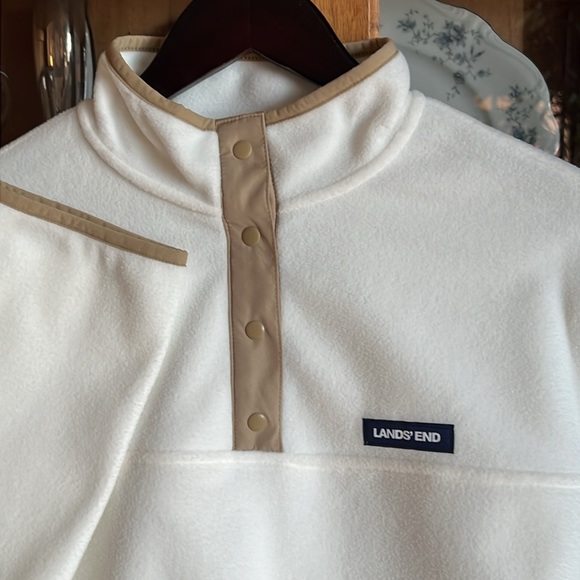 NWT Lands’End Women’s XL Ivory Pullover - Picture 2 of 14